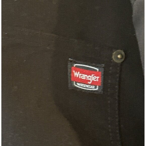 Wrangler Workwear Black Collared Button-Down Heavy Jacket Men's Size 2XL (50-52) - Picture 16 of 16